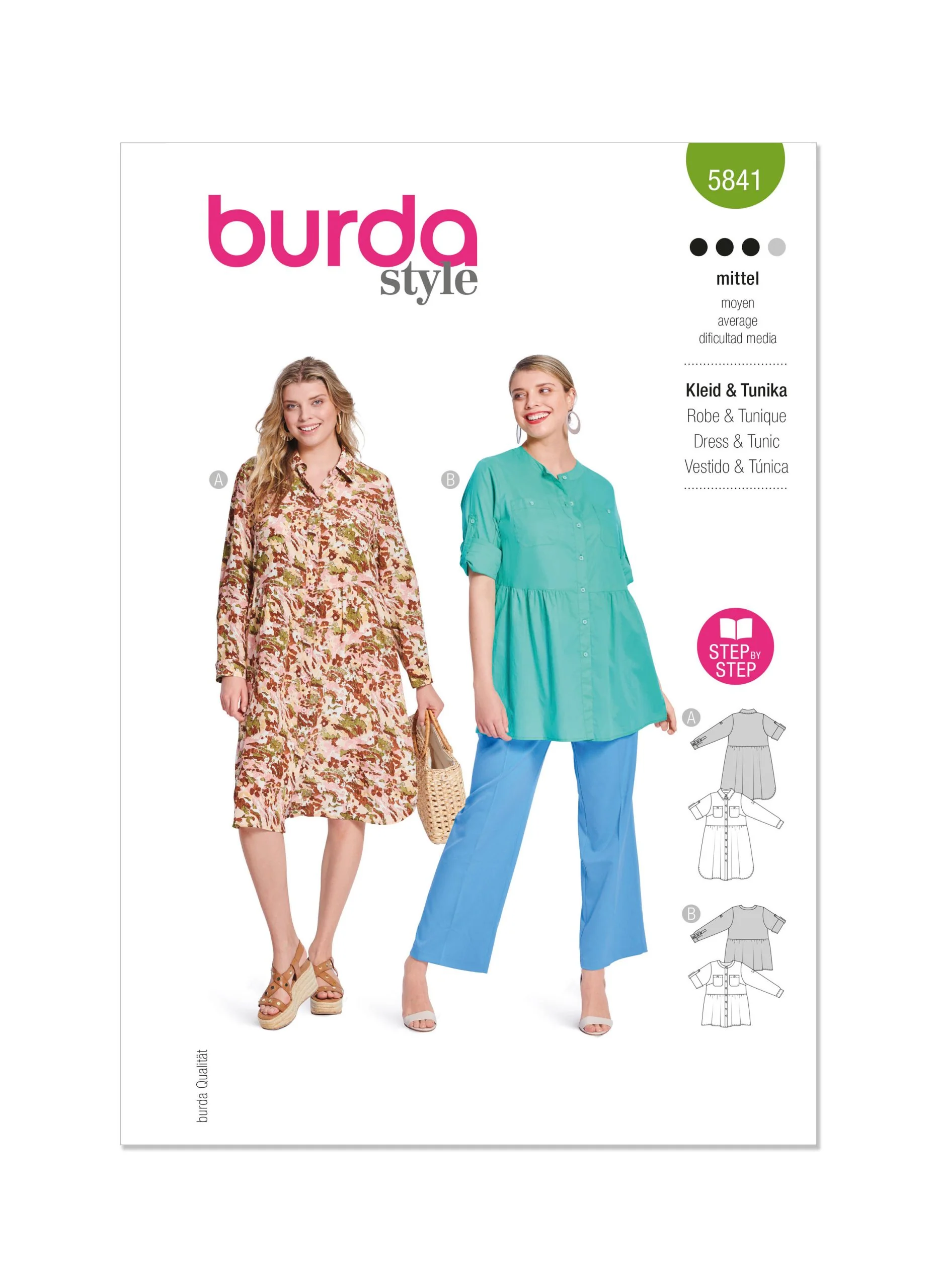 Burda Dress & Tunic 5841 - Image 2