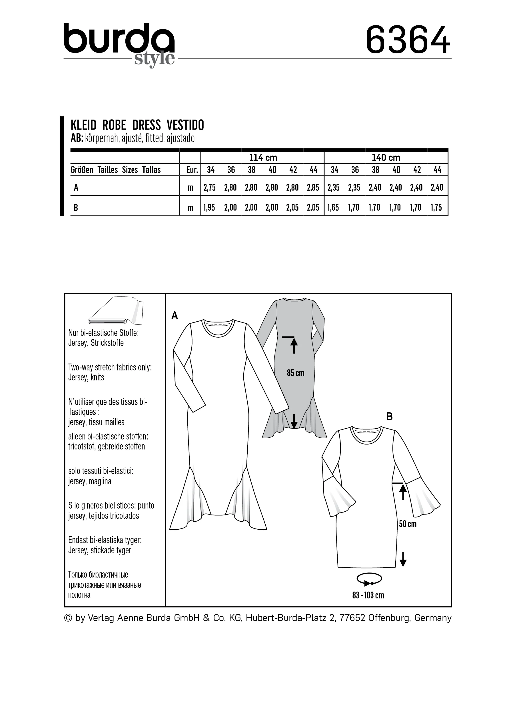 Burda Dresses 6364 - Image 5