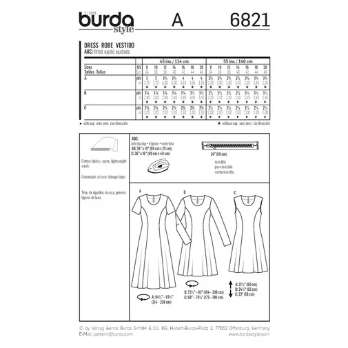 Burda Dresses 6821 - Image 6
