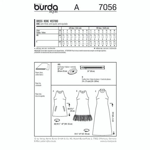 Burda Dresses 7056 - Image 6