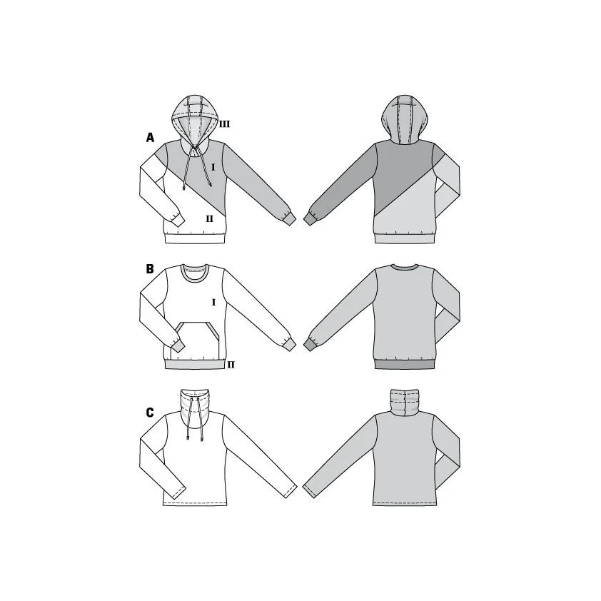 Burda Hoodie or Sweatshirt 6315 - Image 5