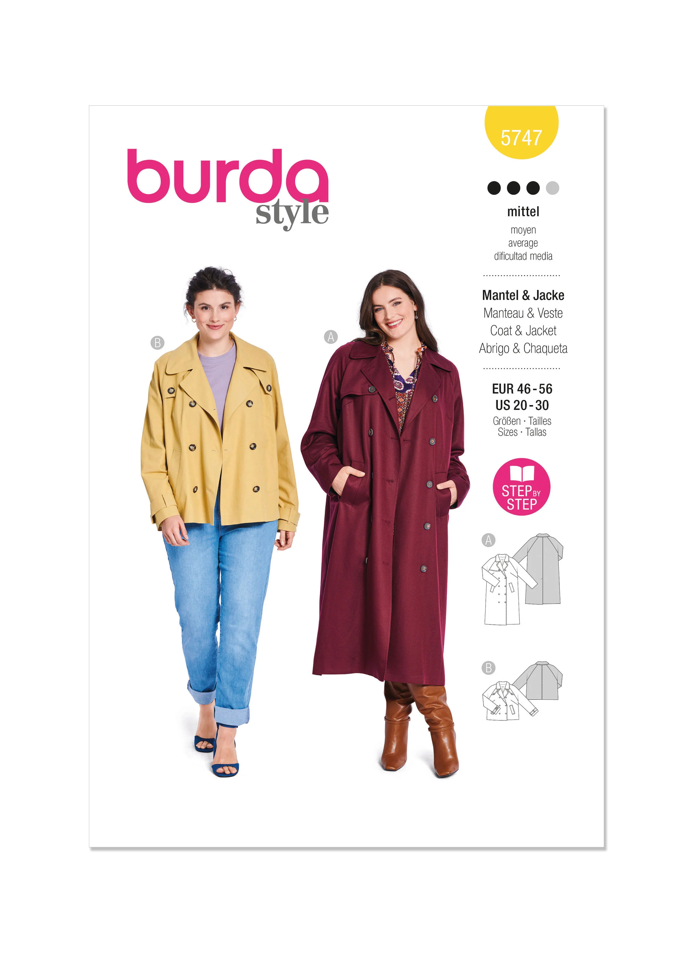 Burda Jacket and Coat 5747 - Image 2