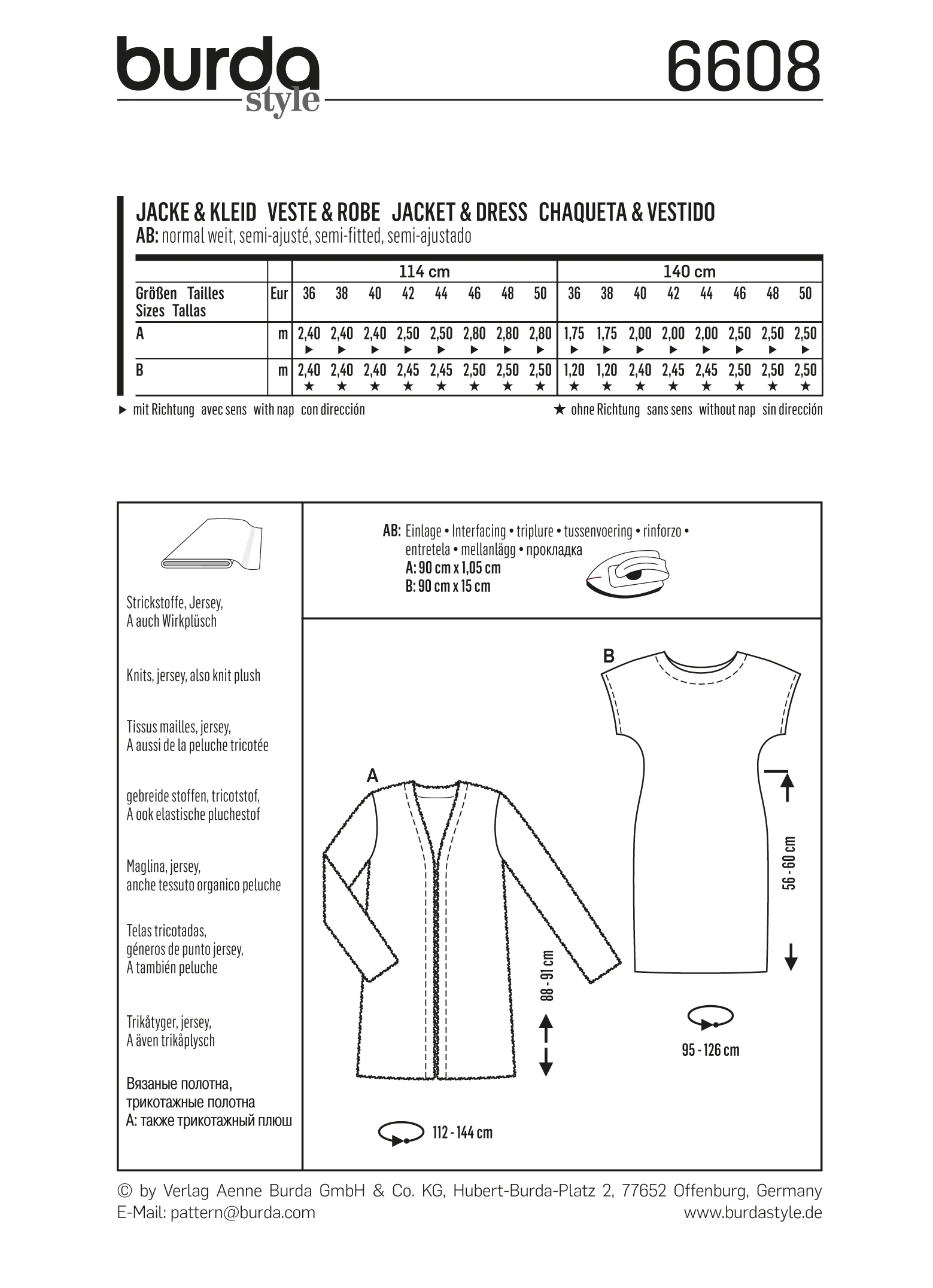 Burda Jacket and Dress 6608 - Image 4