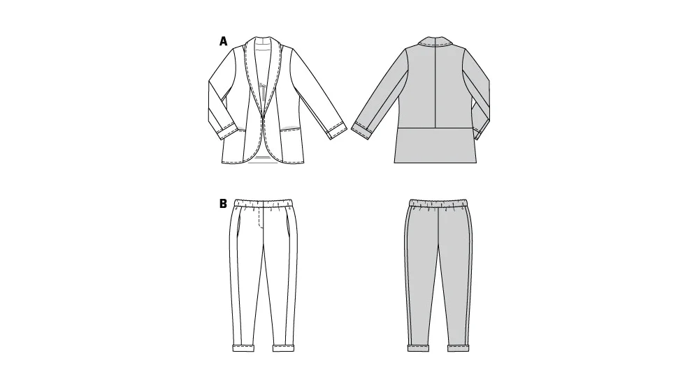 Burda Jacket and Trousers 5935 - Image 5
