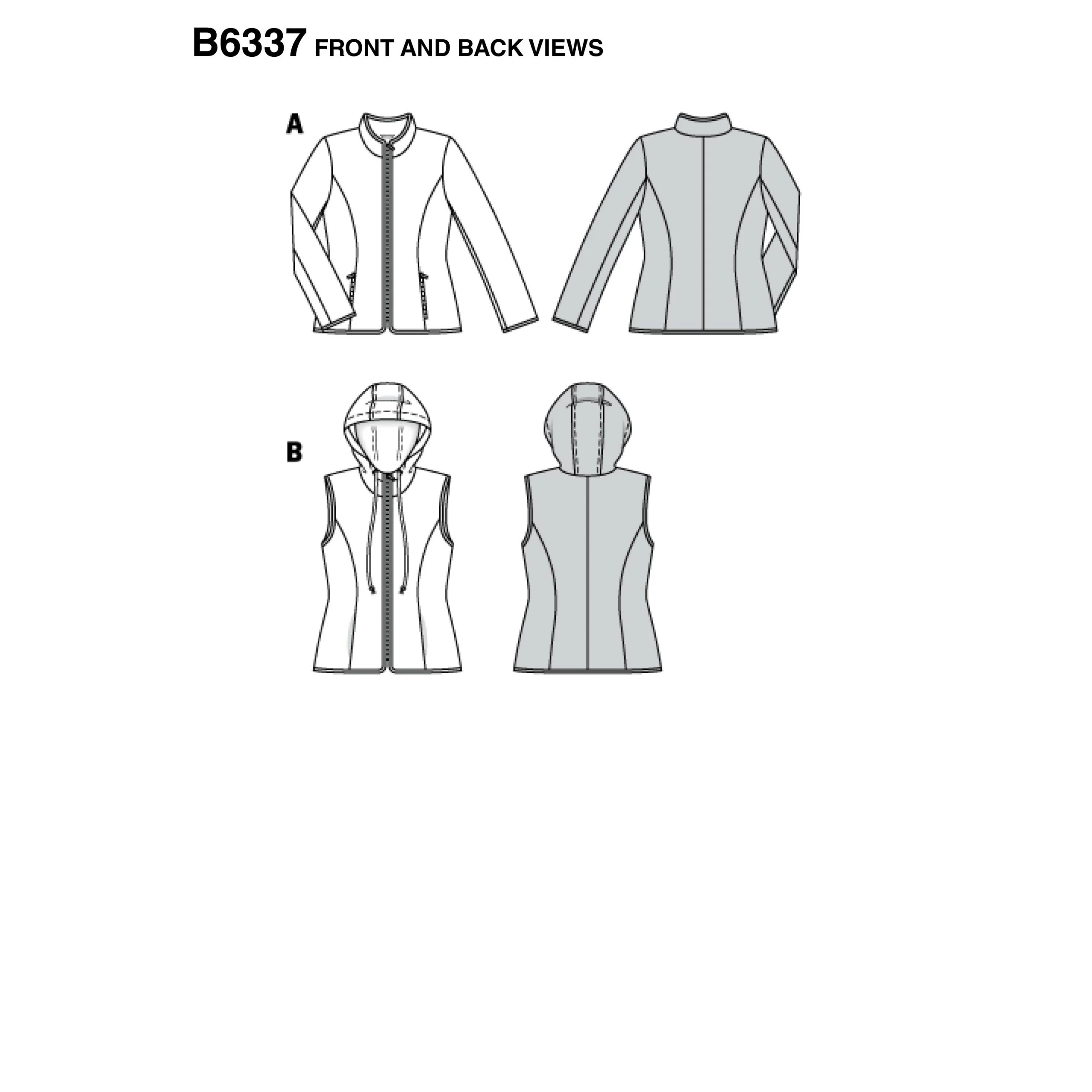 Burda Jacket and Vest 6337 - Image 5