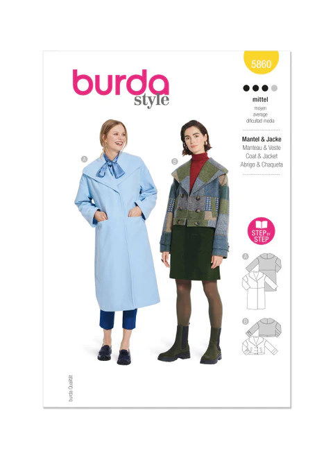 Burda Jacket & Coat 5860 - Image 2