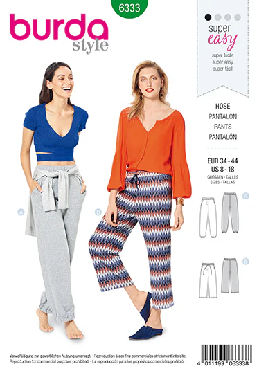 Burda Jogging Trousers 6333 - Image 2