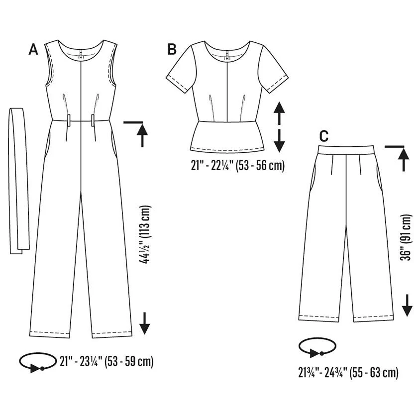 Burda Jumpsuit, Trousers and Top 6516 - Image 4