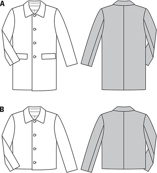 Burda Men's Coat and Jacket 6932 - Image 4