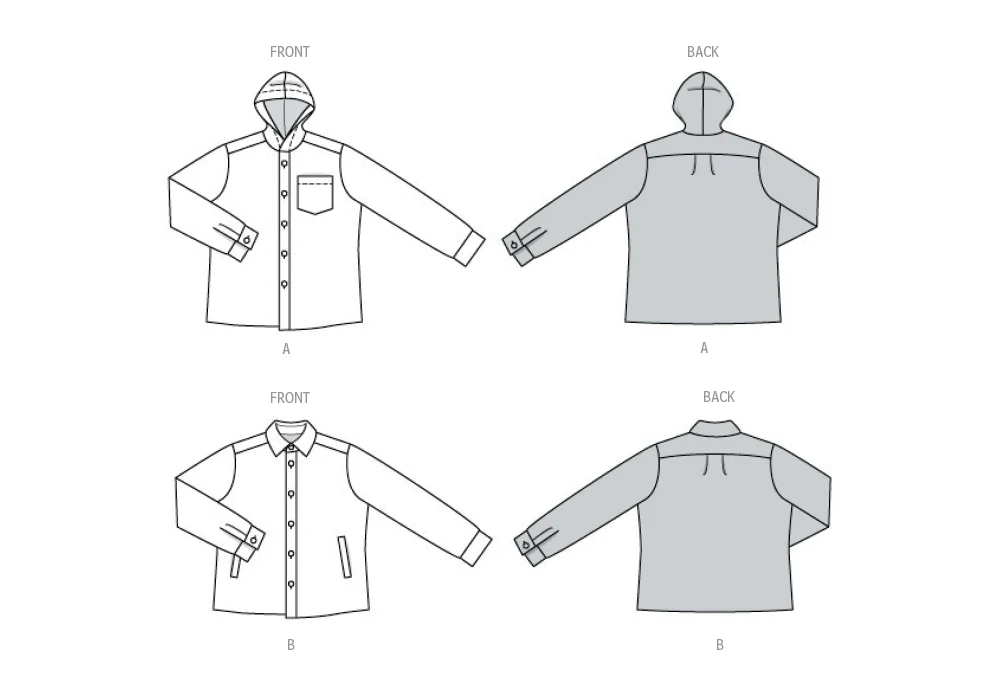 Burda Men's Jacket 5768 - Image 10