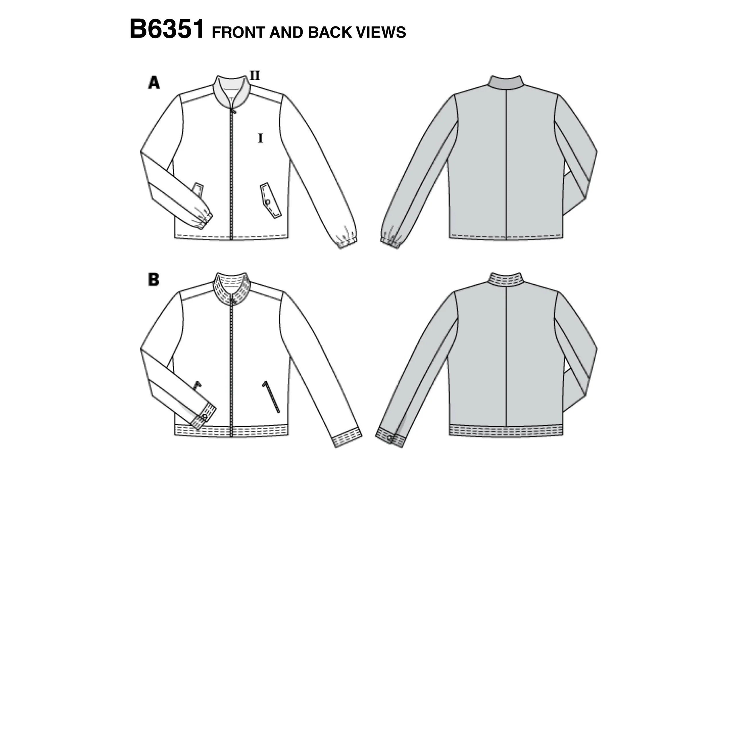 Burda Men's Jacket 6351 - Image 4