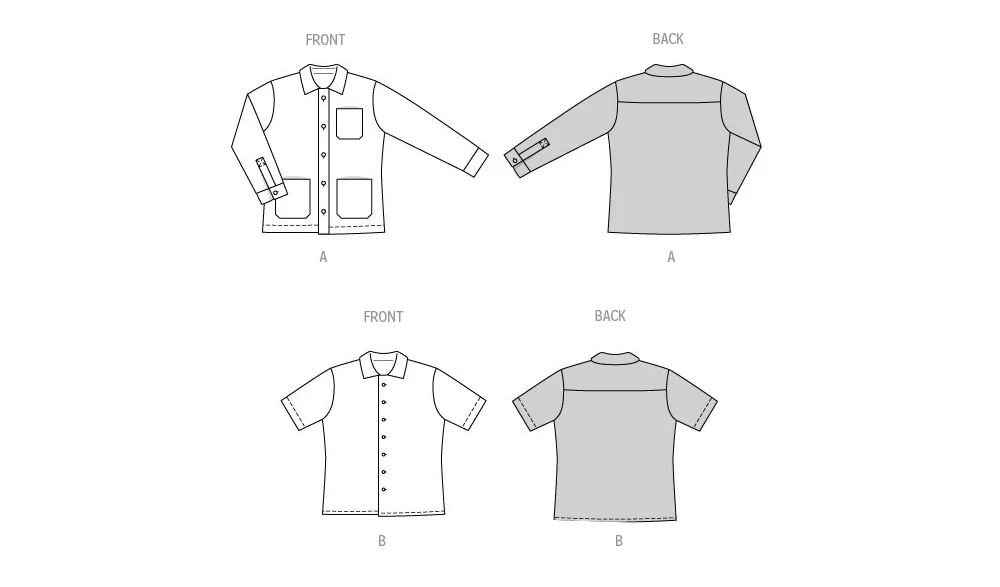 Burda Men's Shirt or Shacket 5842 - Image 10