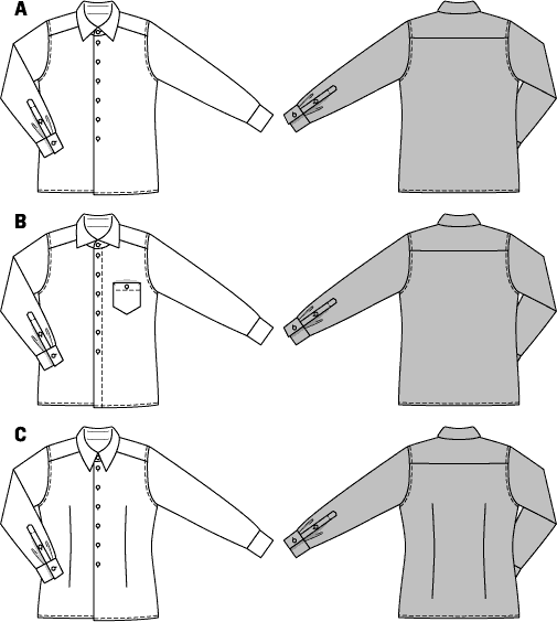 Burda Men's Shirts 7045 - Image 6