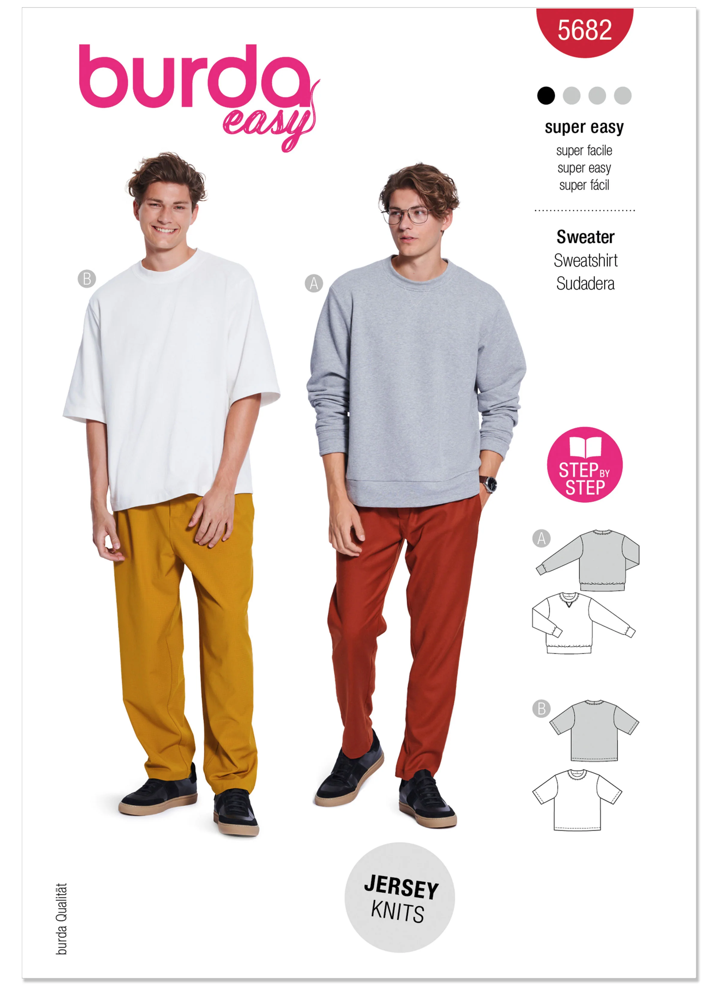 Burda Men's' Sweater and T-Shirt 5682 - Image 2