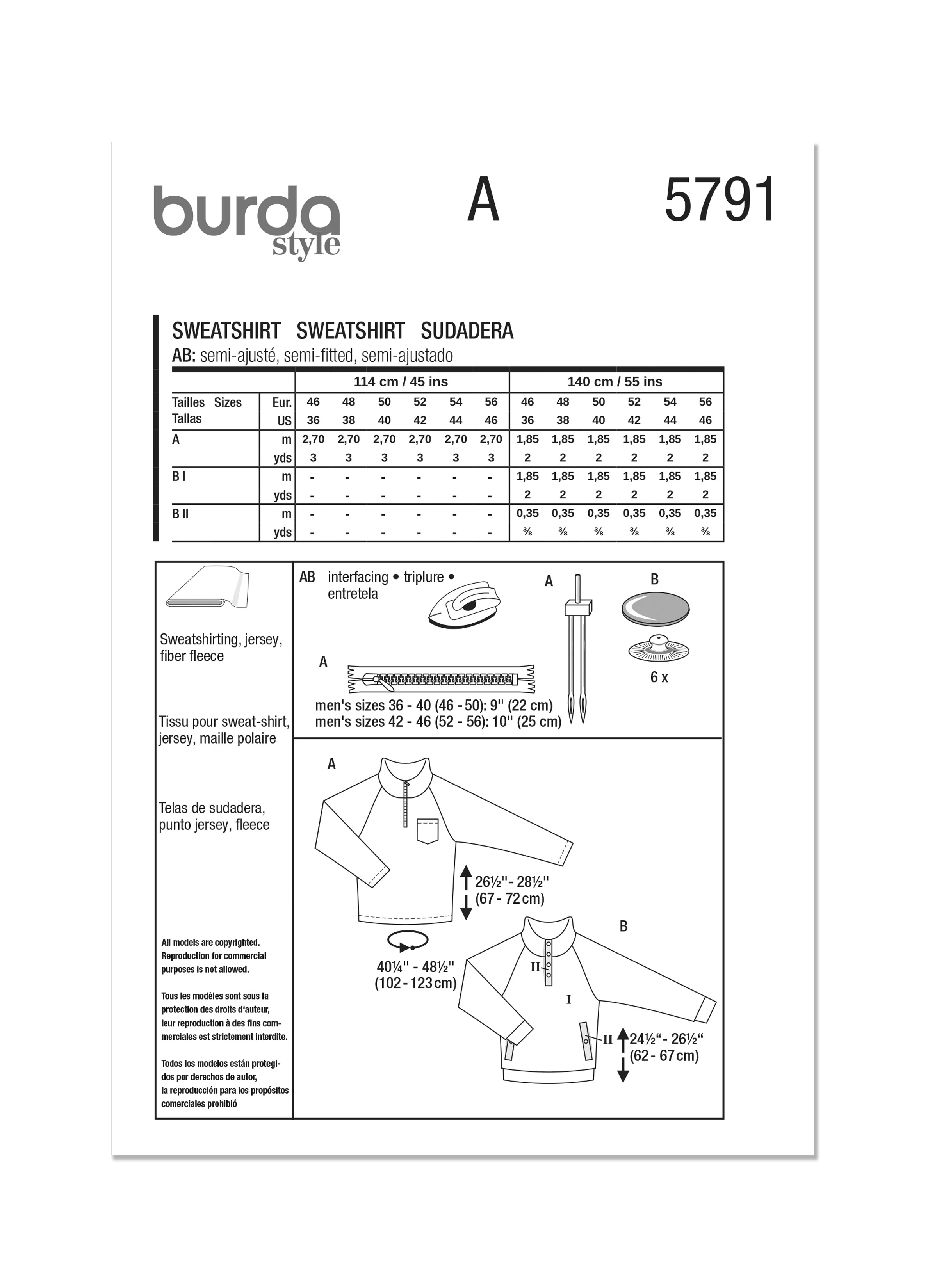 Burda Men's Tops 5791 - Image 10