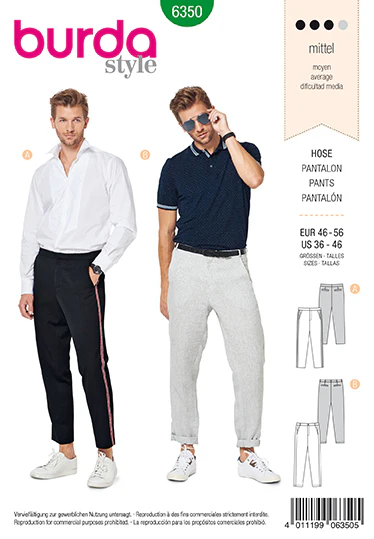 Burda Men's Trousers 6350 - Image 2