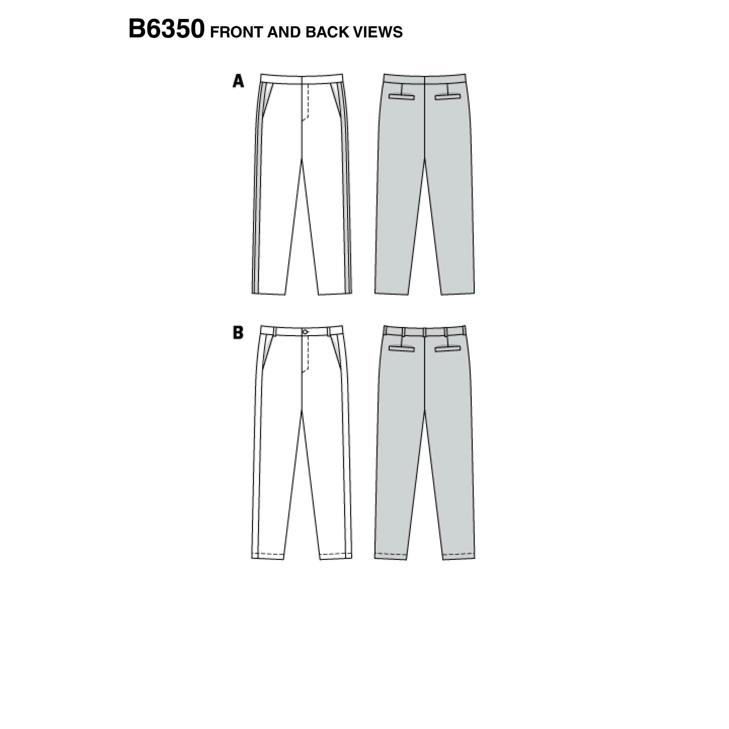 Burda Men's Trousers 6350 - Image 4