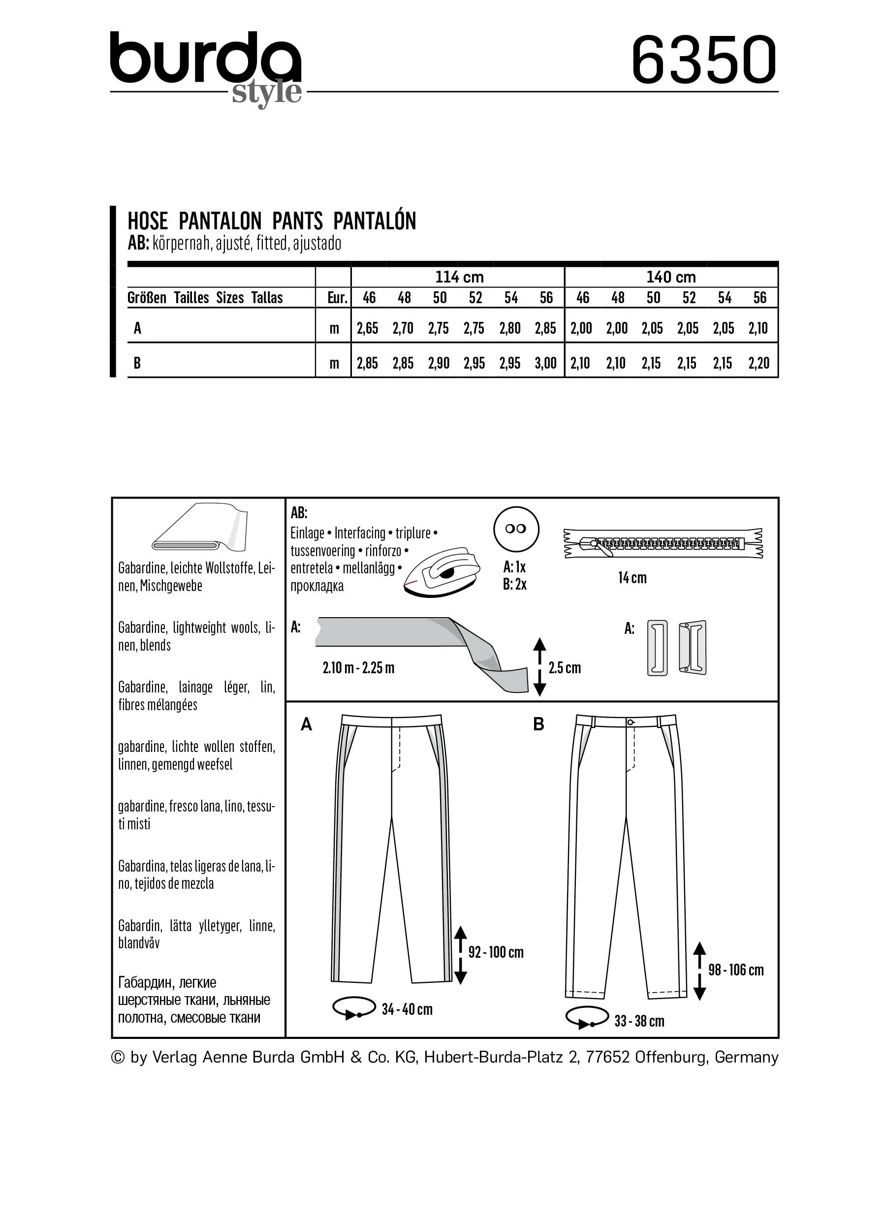 Burda Men's Trousers 6350 - Image 5