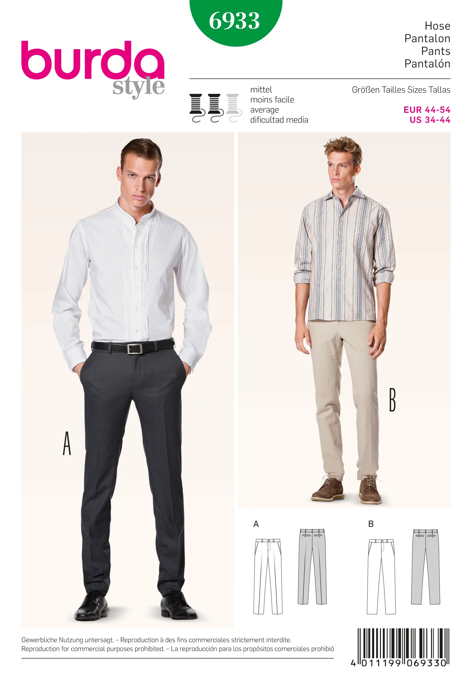 Burda Men's Trousers 6933 - Image 2