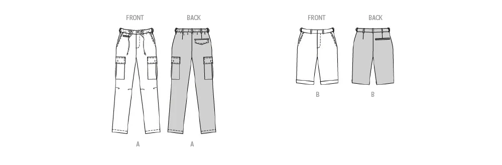 Burda Men's Trousers & Shorts 5814 - Image 9