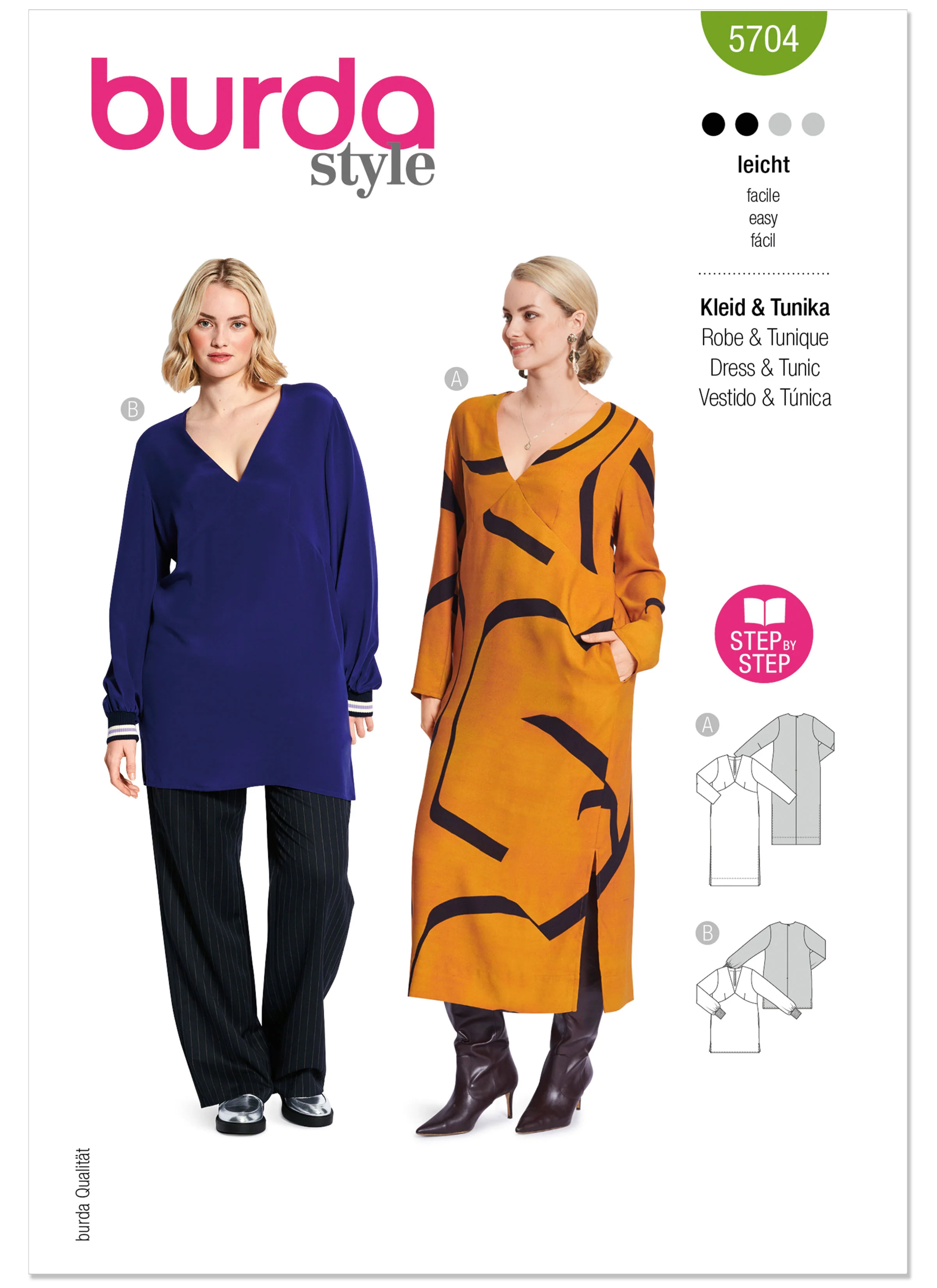 Burda Misses' Dress and Tunic 5704 - Image 2