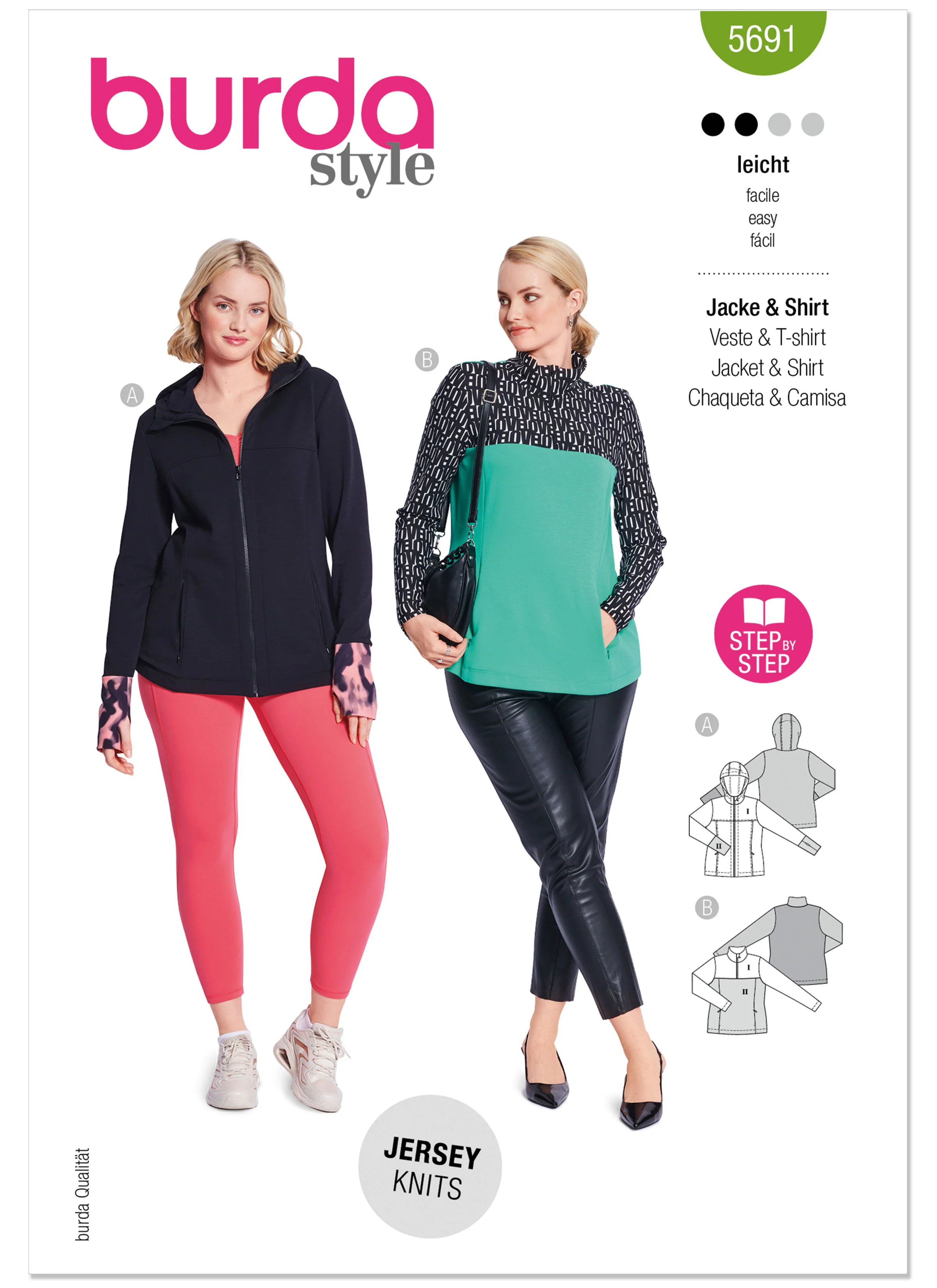 Burda Misses' Sports Shirts 5691 - Image 2