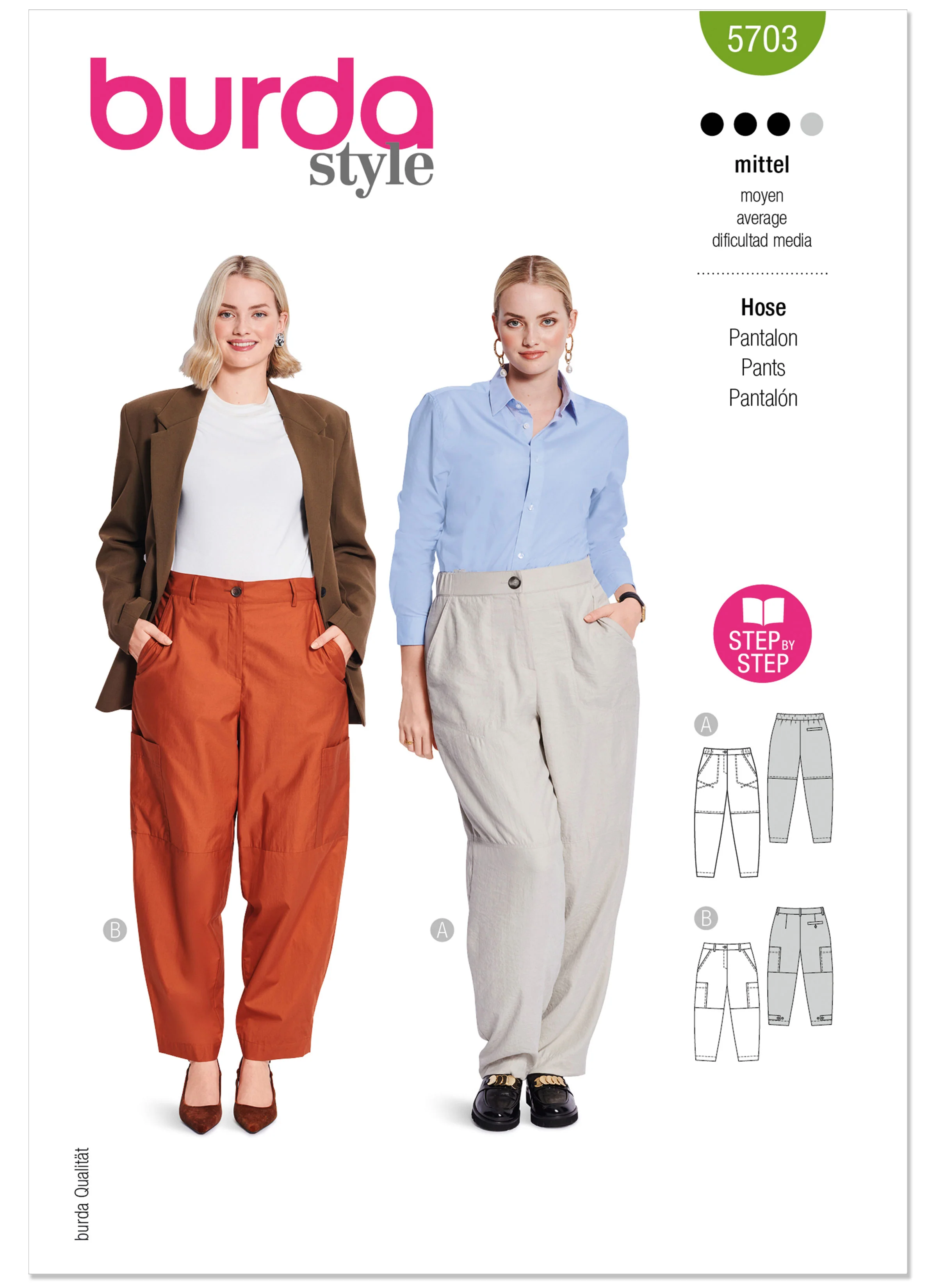 Burda Misses' Trousers 5703 - Image 2