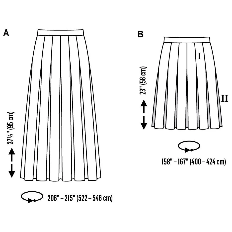 Burda Pleated Skirts 6466 - Image 4