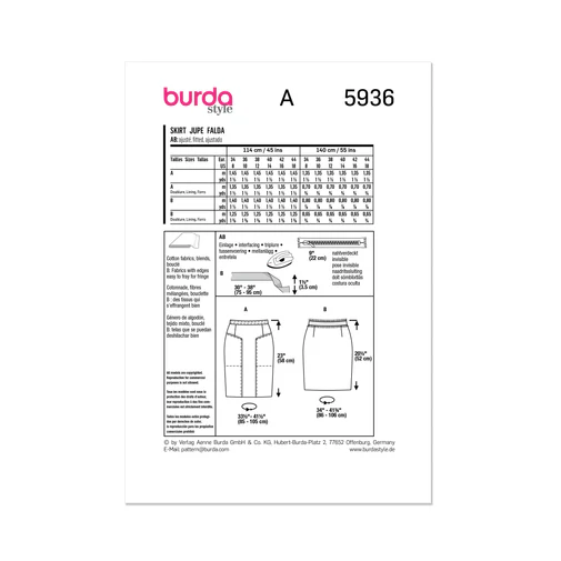 Burda Skirt 5936 - Image 5