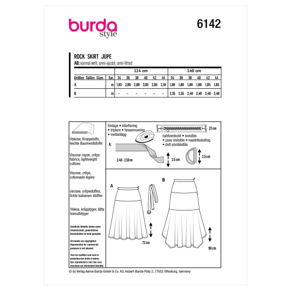 Burda Skirt 6142 - Image 5
