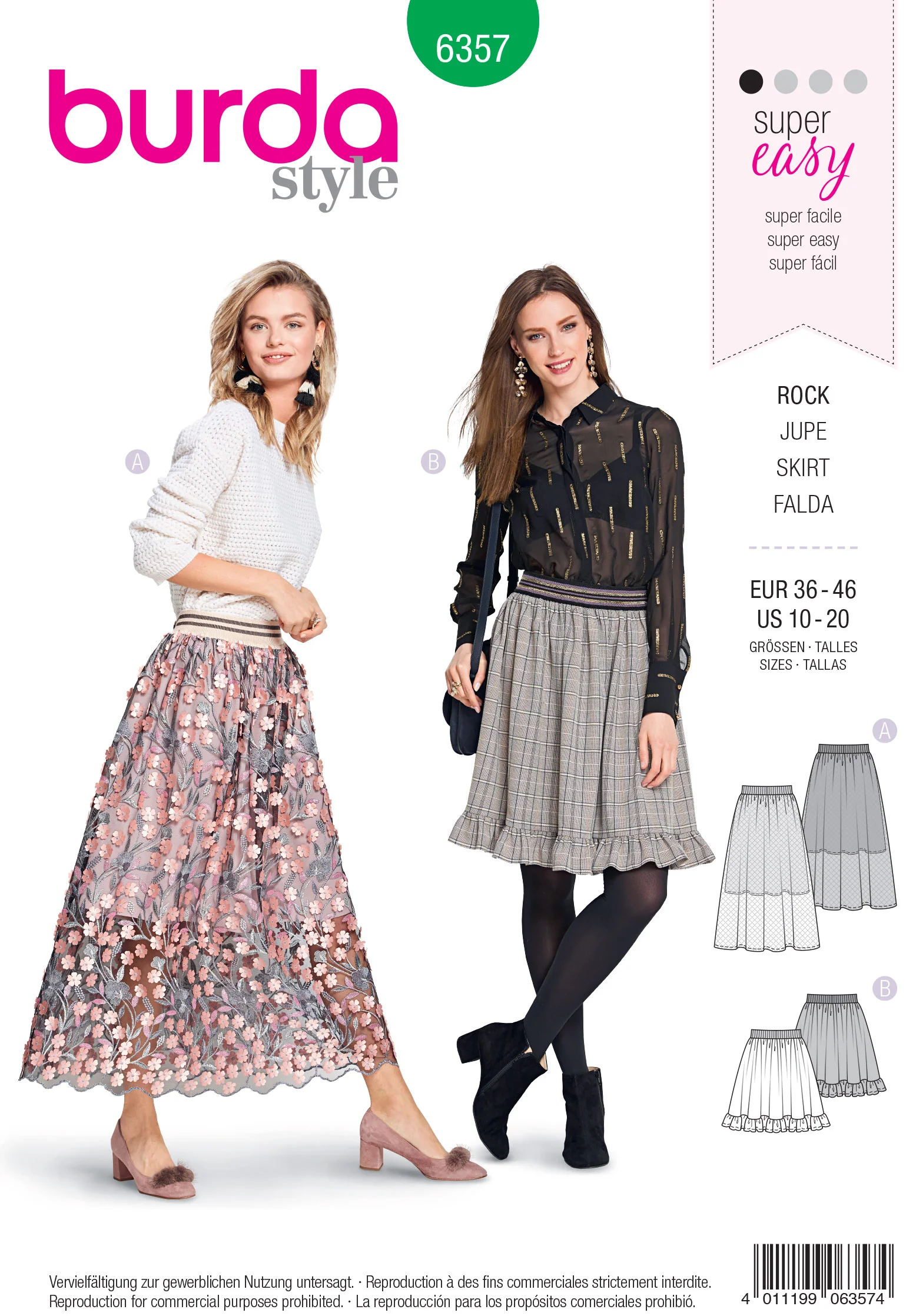 Burda Skirt 6357 - Image 2
