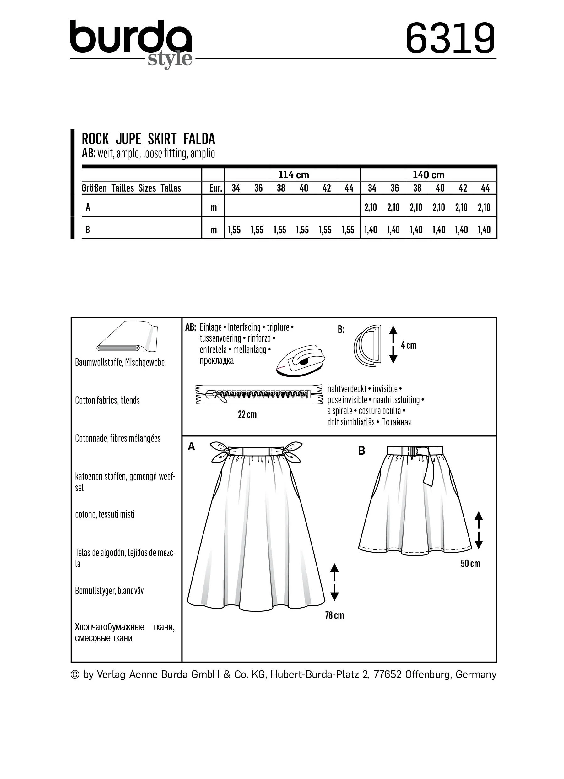 Burda Skirts 6319 - Image 4