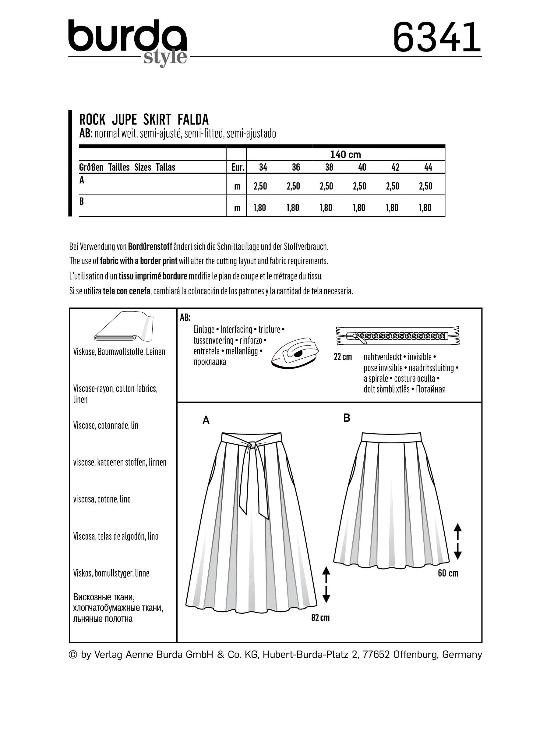 Burda Skirts 6341 - Image 5