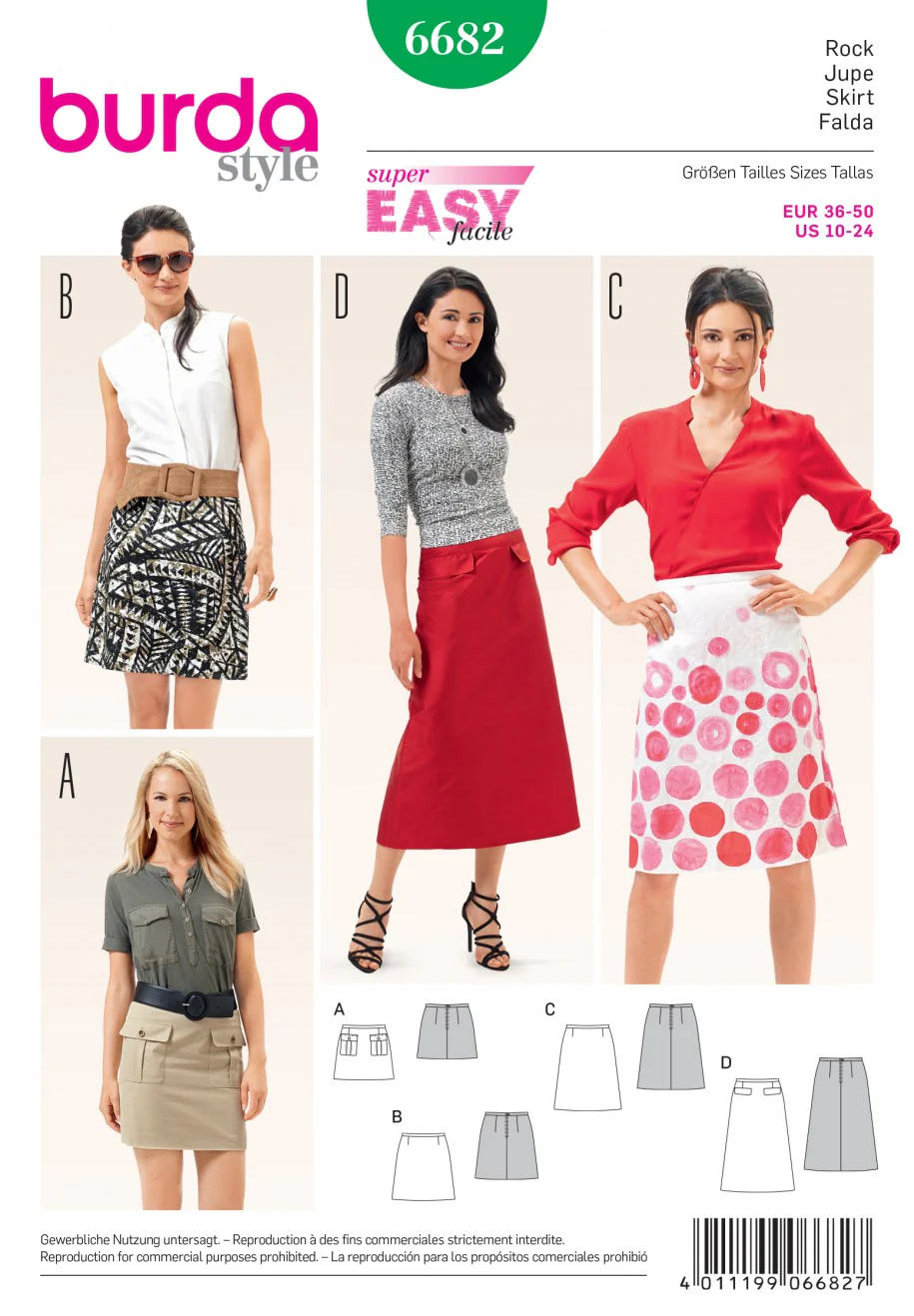 Burda Skirts 6682 - Image 2