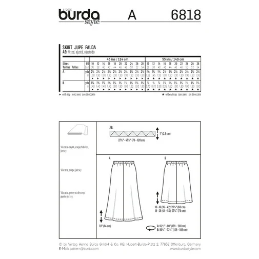 Burda Skirts 6818 - Image 5