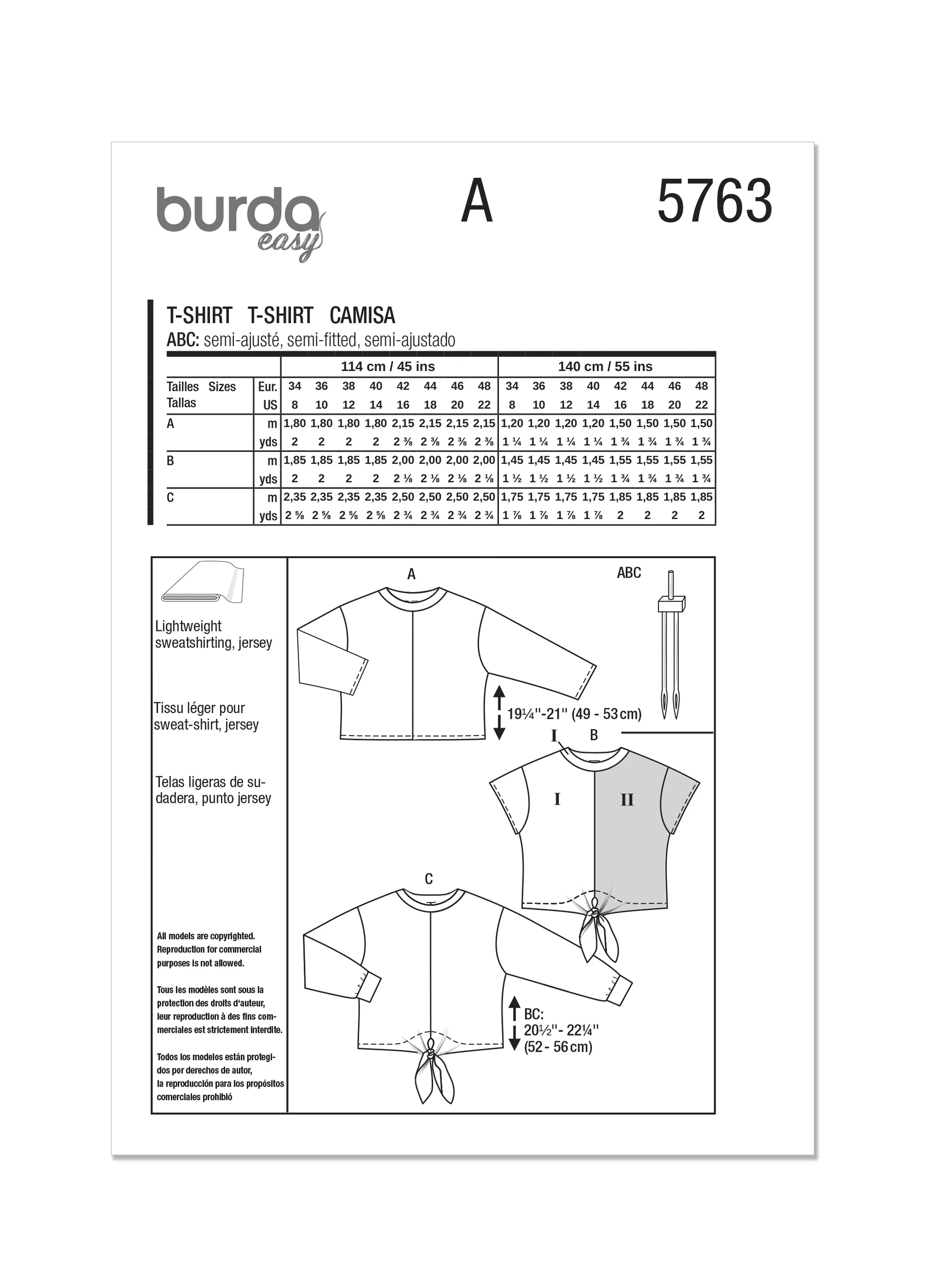 Burda T-shirts 5763 - Image 15