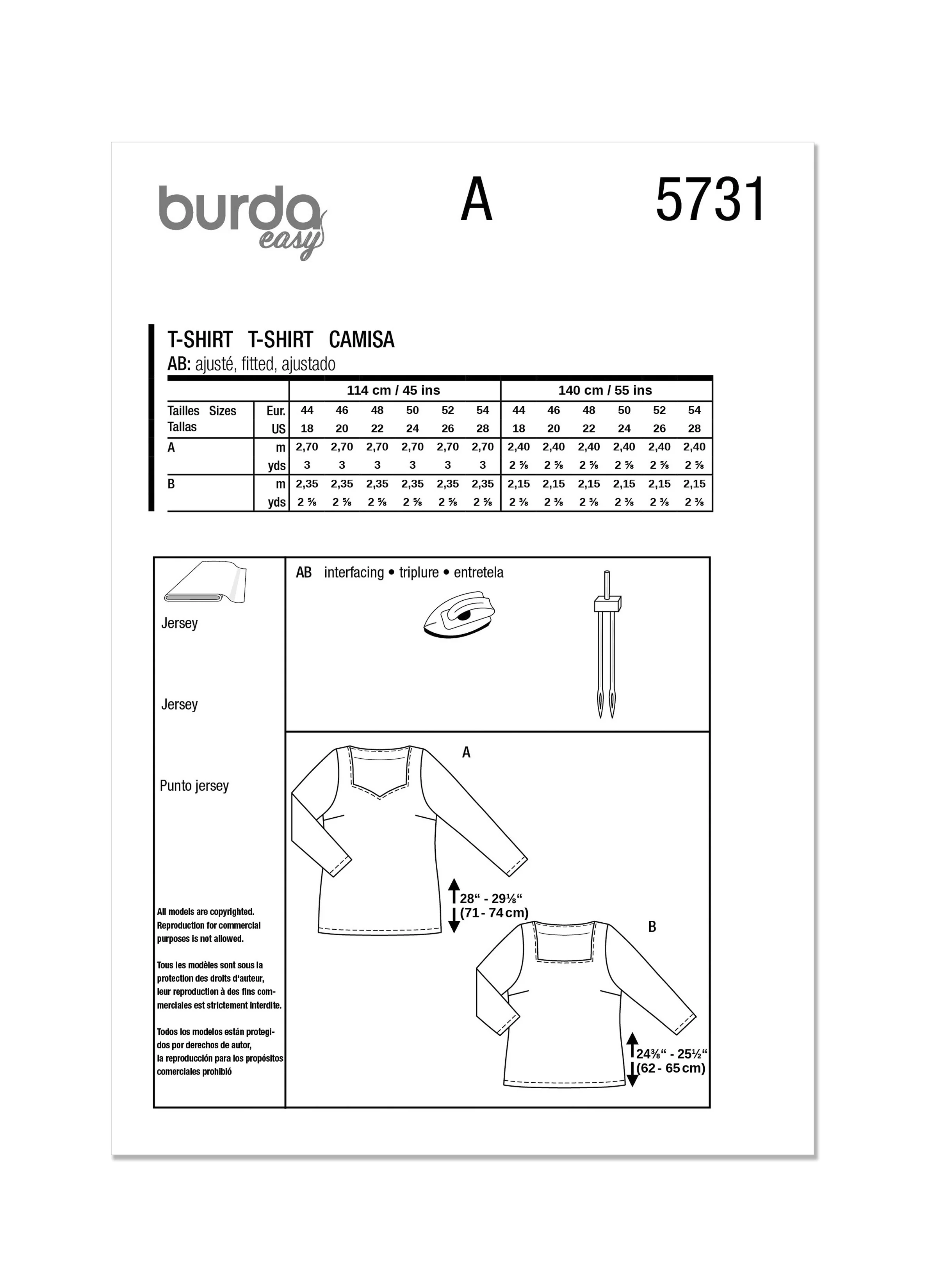 Burda T-Shirt 5731 - Image 11