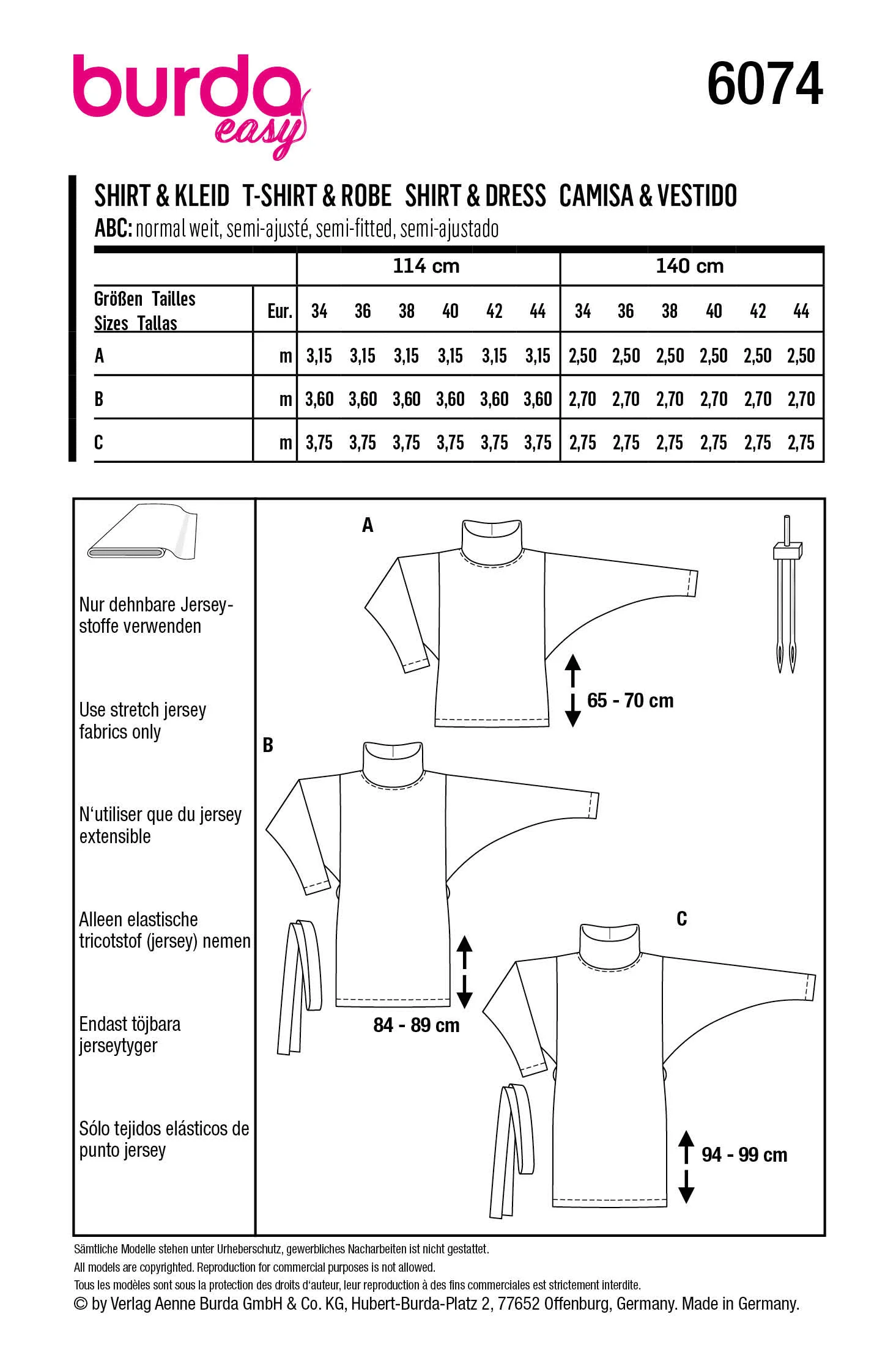 Burda Top and Dress 6074 - Image 6