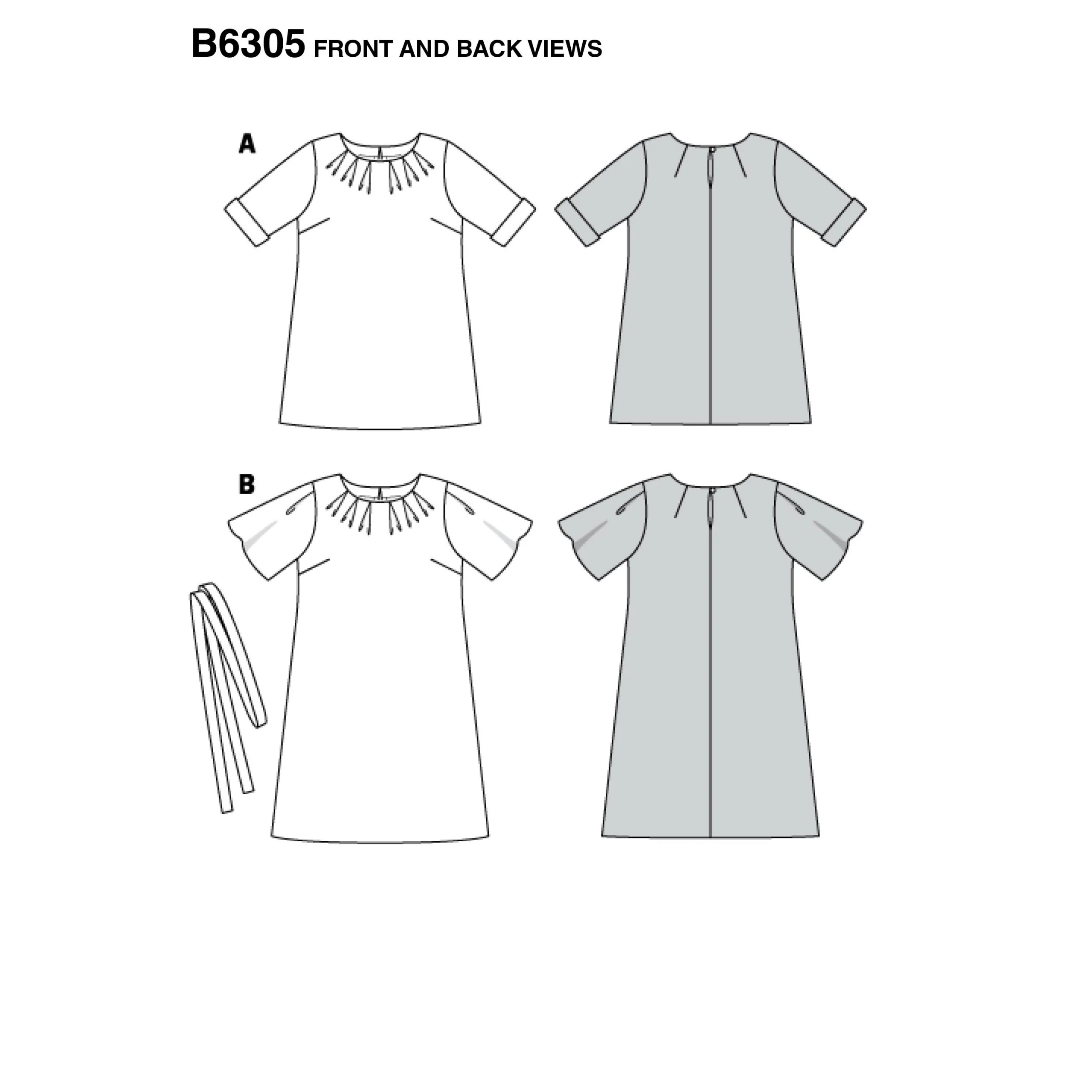 Burda Top, Tunic and Dress 6305 - Image 4