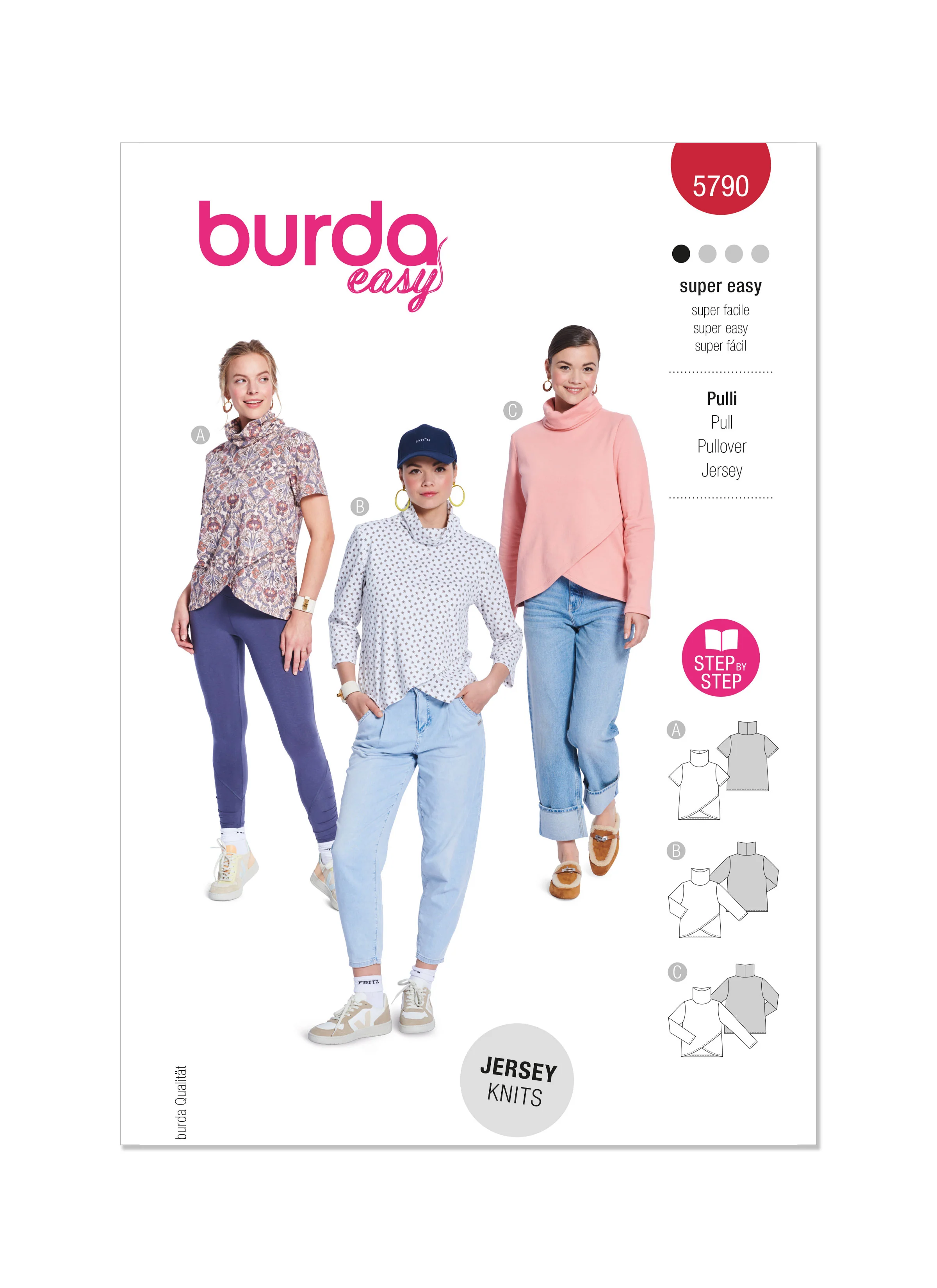 Burda Knit Tops 5790 - Image 2