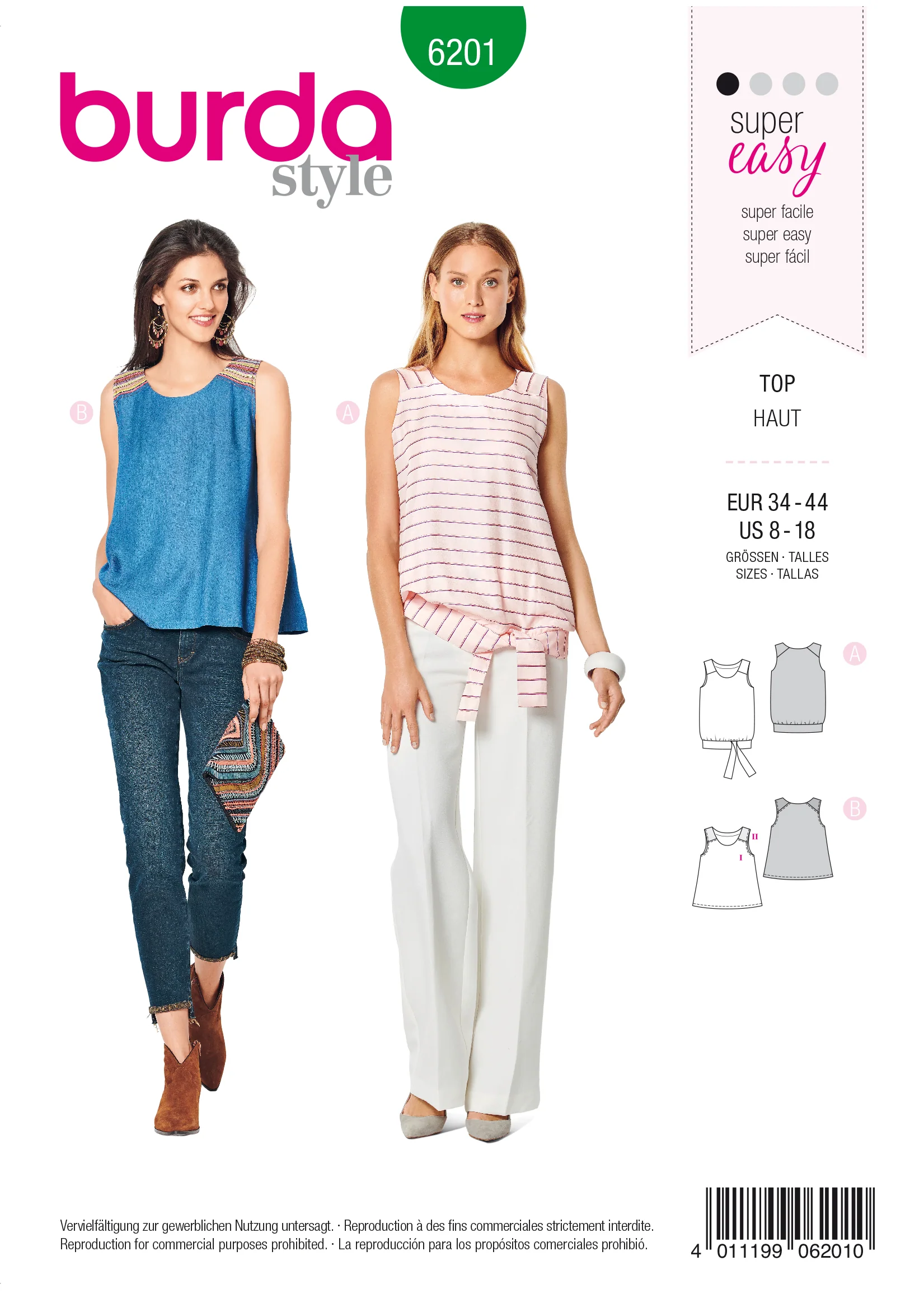 Burda Tops 6201 - Image 2