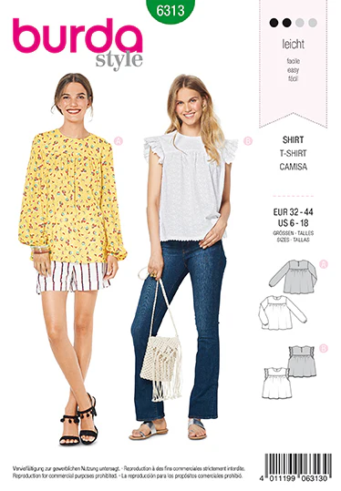 Burda Tops 6313 - Image 2