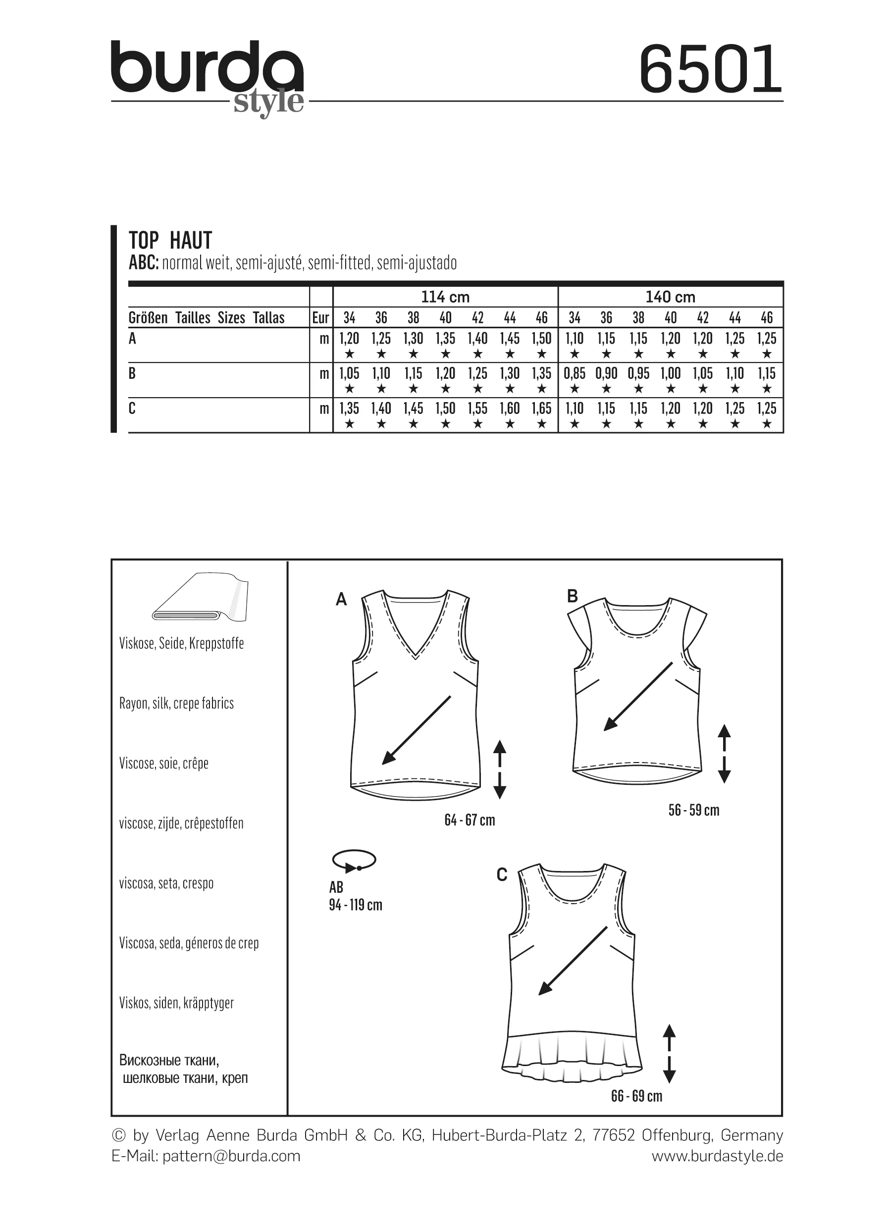 Burda Tops 6501 - Image 6