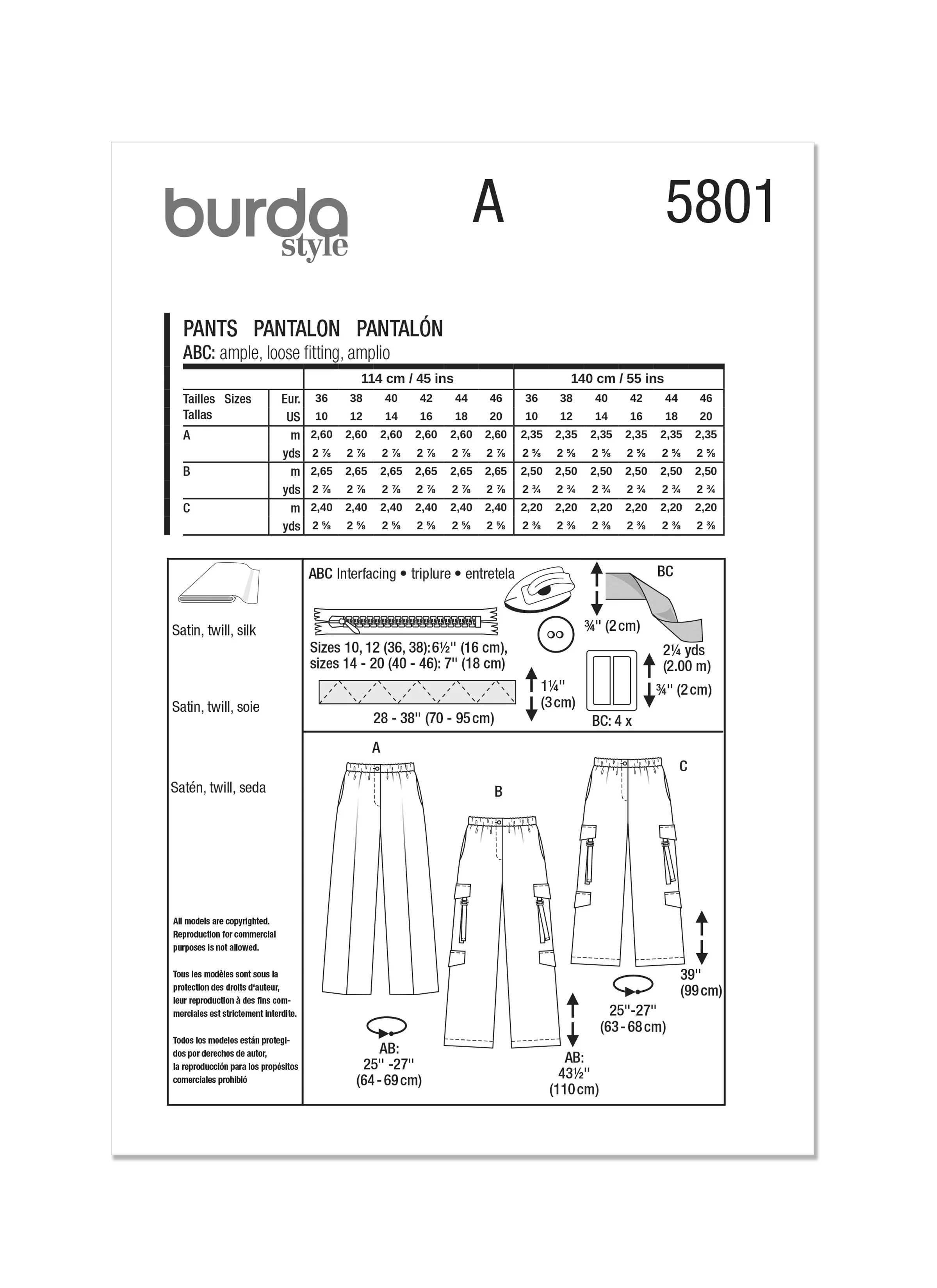 Burda Trousers 5801 - Image 11