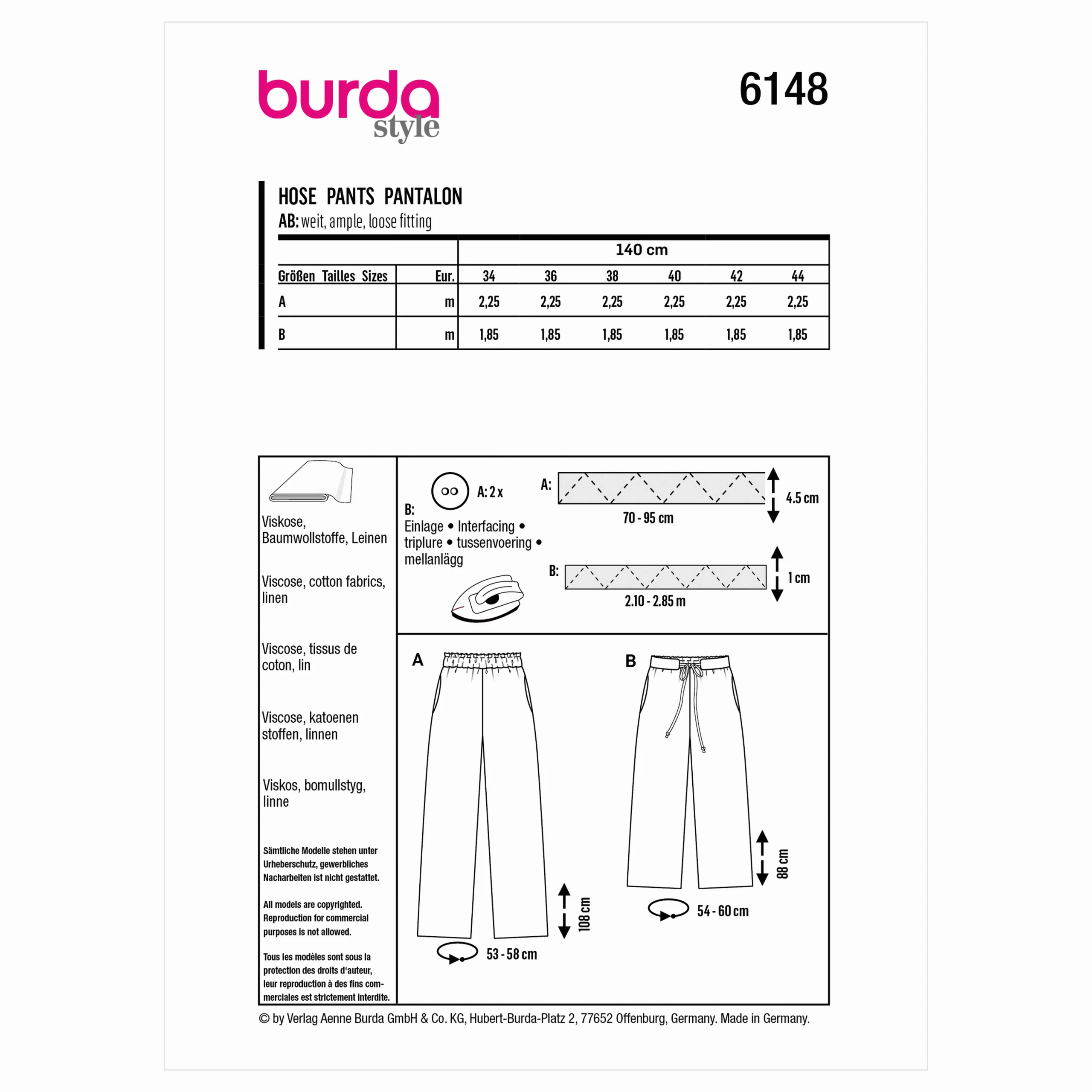 Burda Trousers 6148 - Image 5