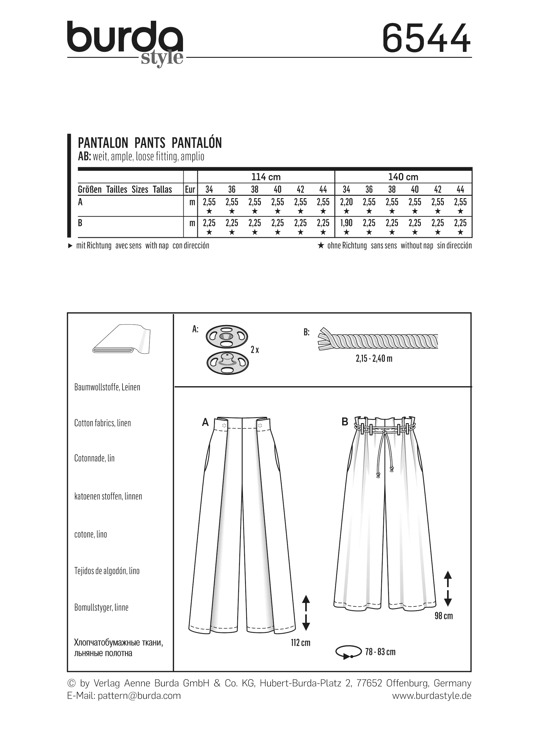 Burda Trousers 6544 - Image 5