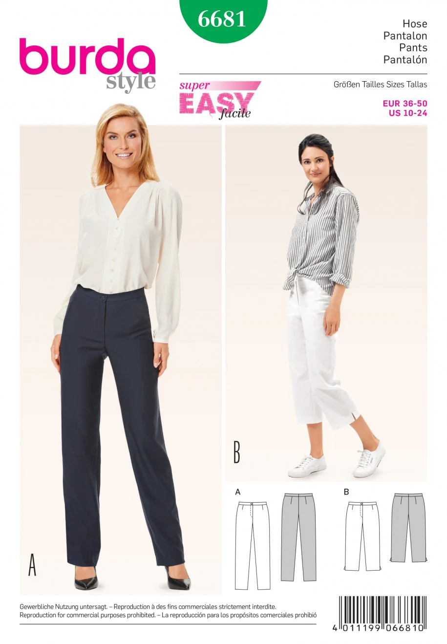 Burda Trousers 6681 - Image 2