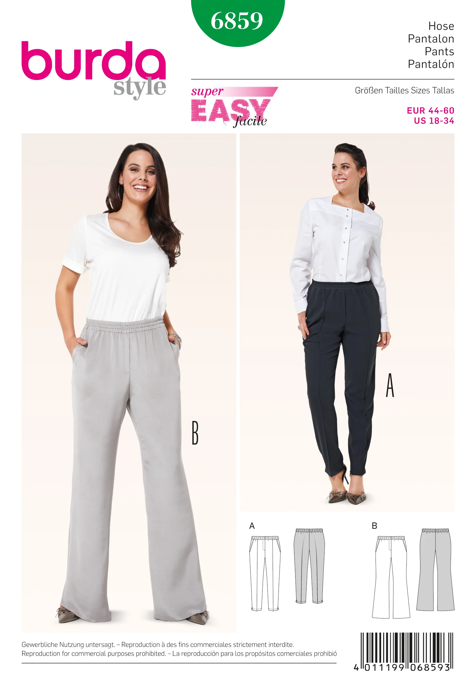 Burda Trousers 6859 - Image 2