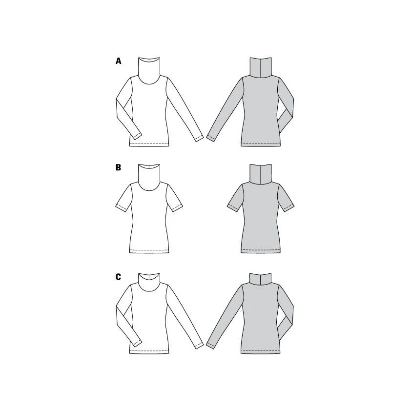 Burda Turtleneck Top 6056 - Image 5