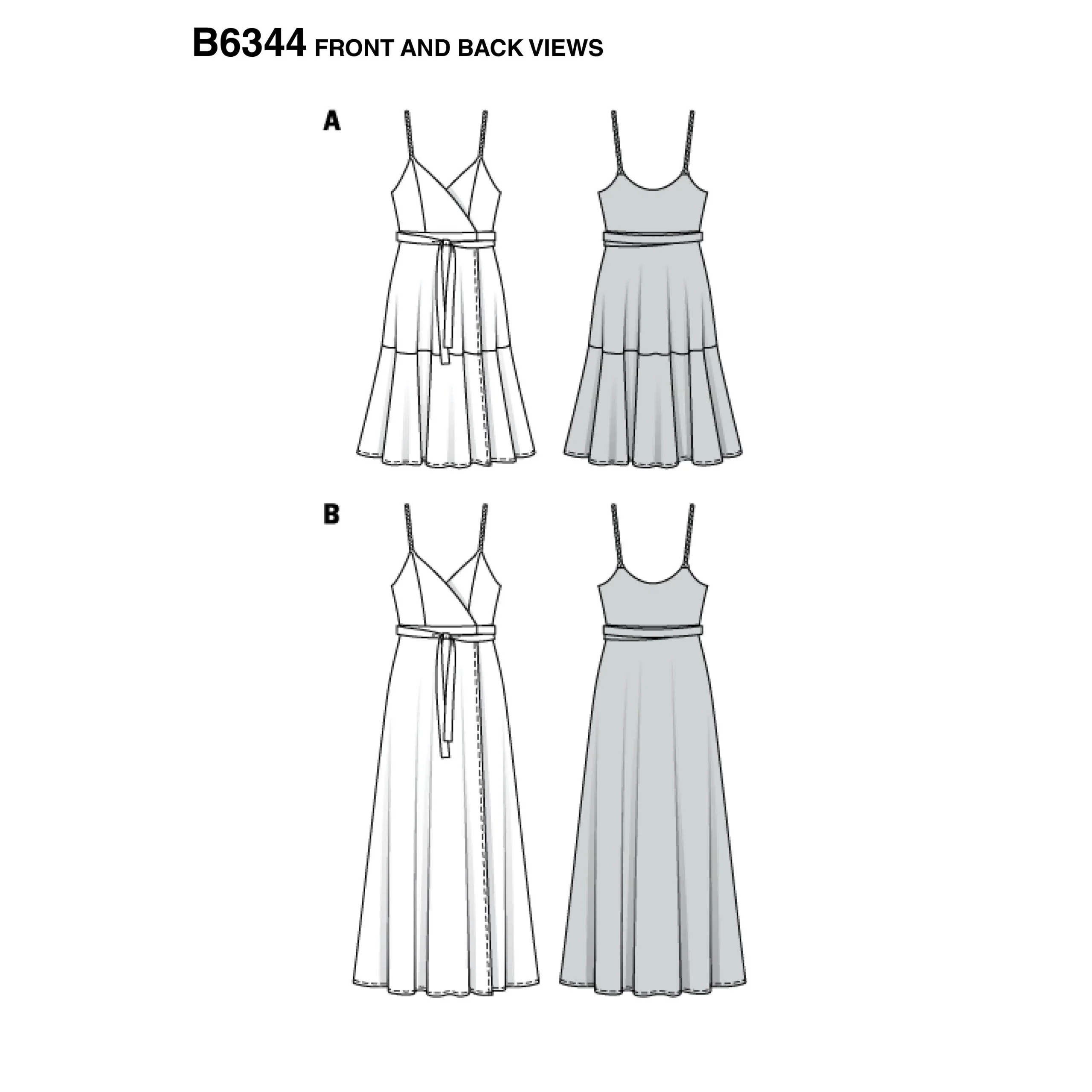 Burda Wrap Dress 6344 - Image 4